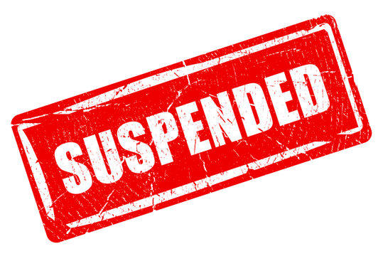 suspended